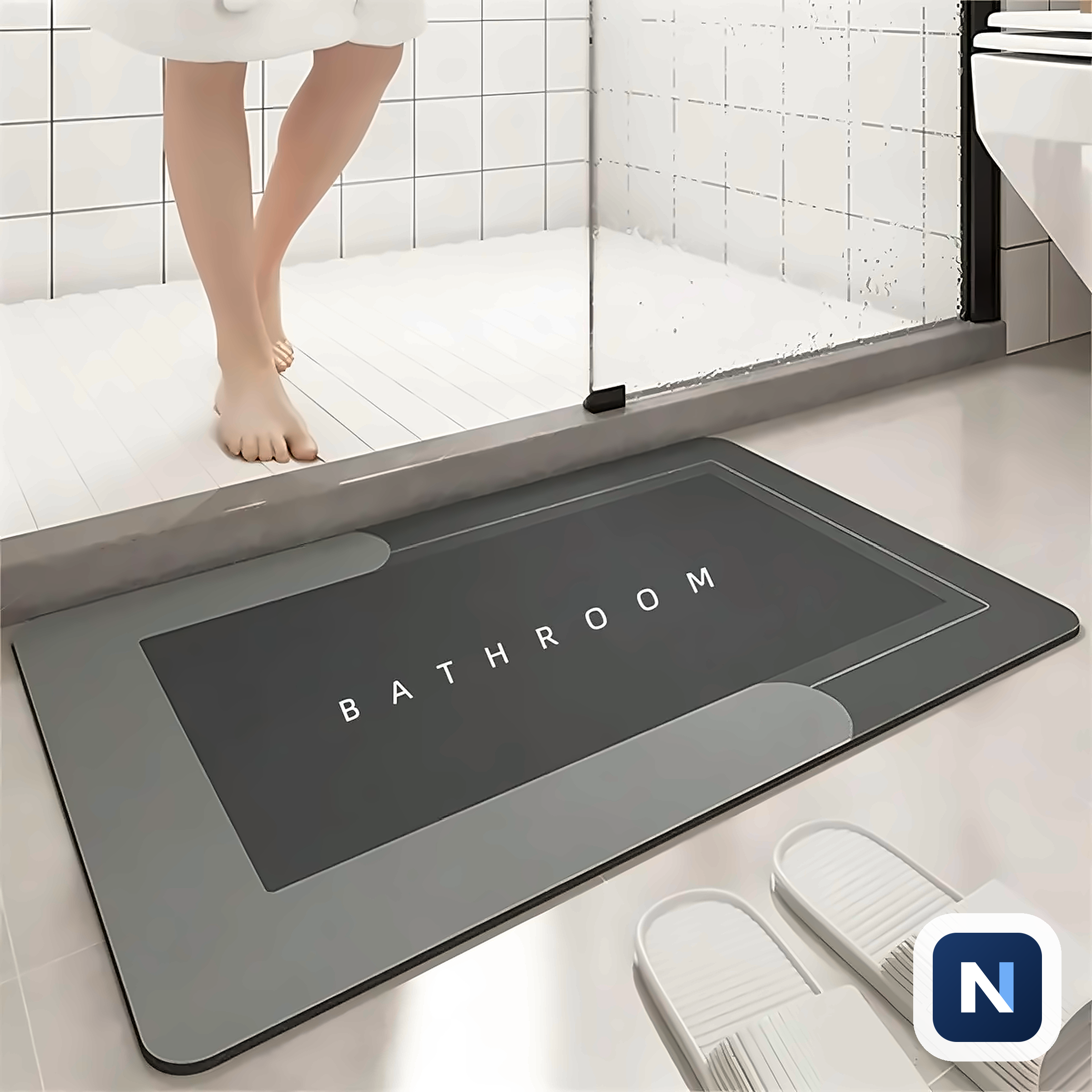 Alfombra Baño Antideslizante Absorbente
