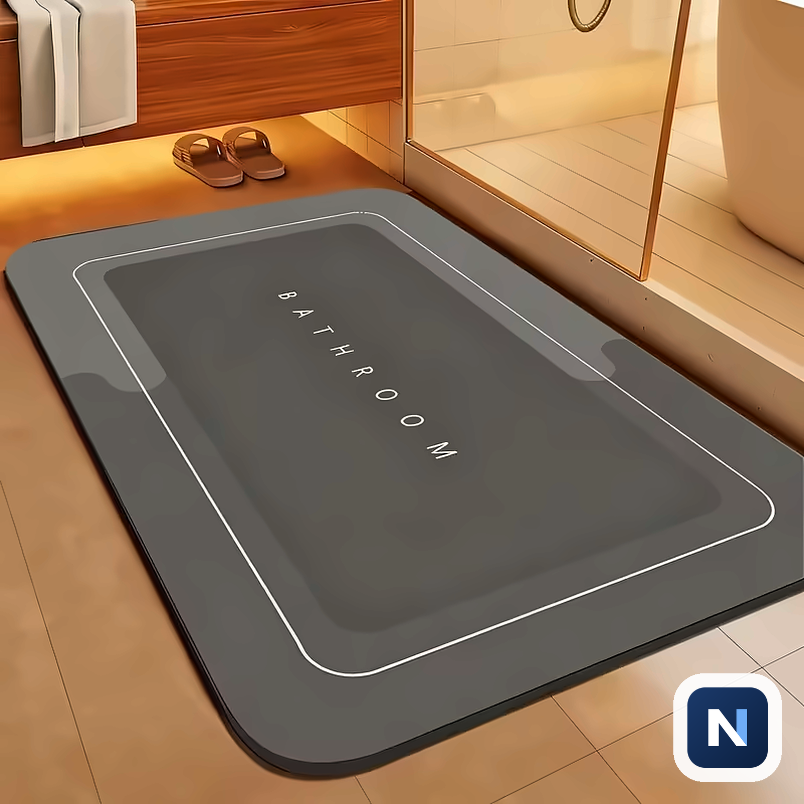 Alfombra Baño Antideslizante Absorbente
