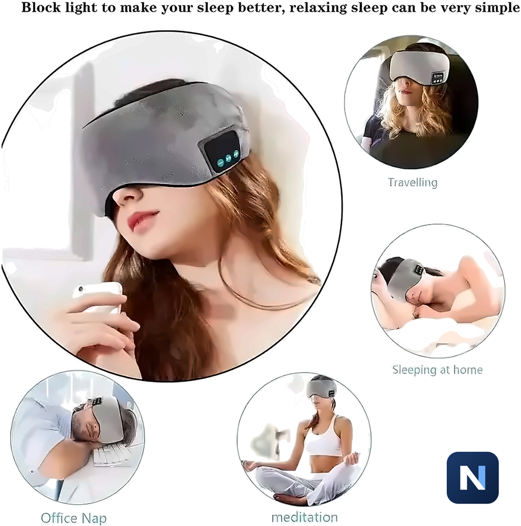 Antifaz para Dormir con Audífonos