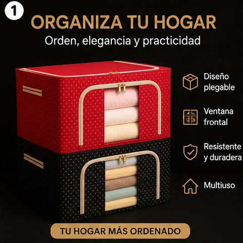 Cajas organizadoras plegables multiuso para el hogar